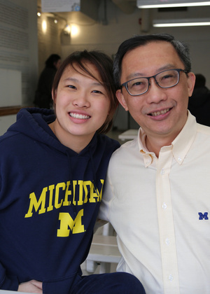Koon Leong Ho (right) and daughter
