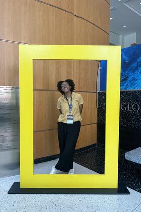 MSI student Jordan Rhym interned at National Geographic.
